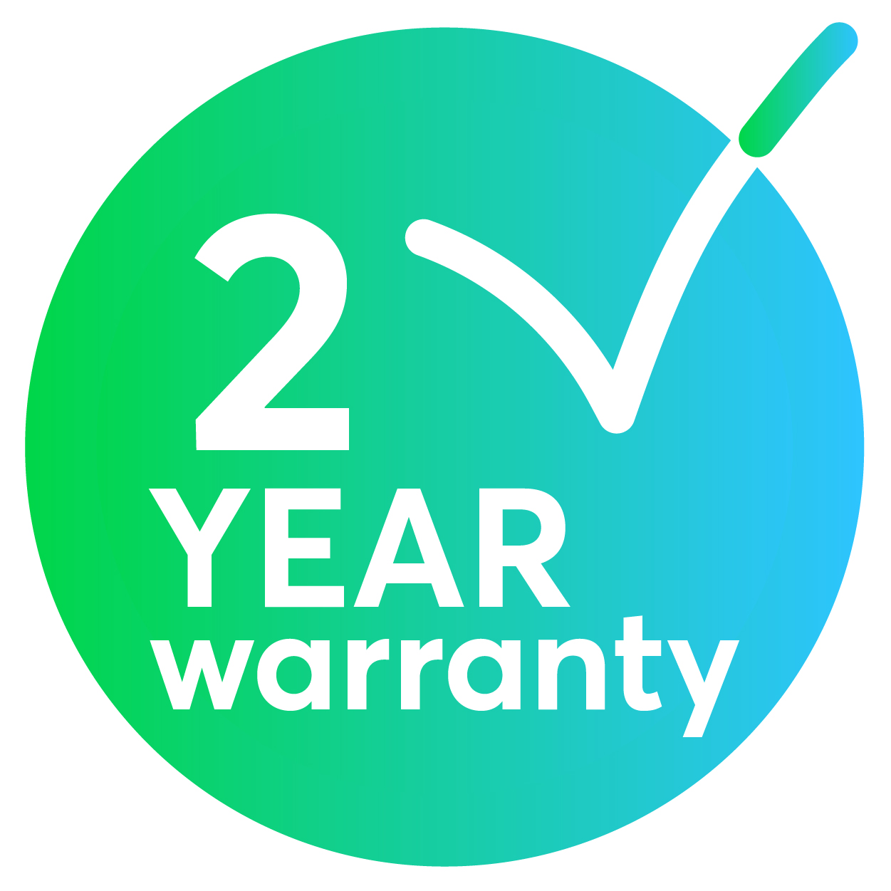 2 year warranty